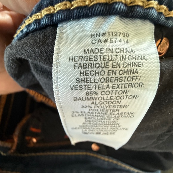 Low Rise Skinny Stretch Dark Blue STELLA Jeans by True Religion - 32 - Picture 9 of 12